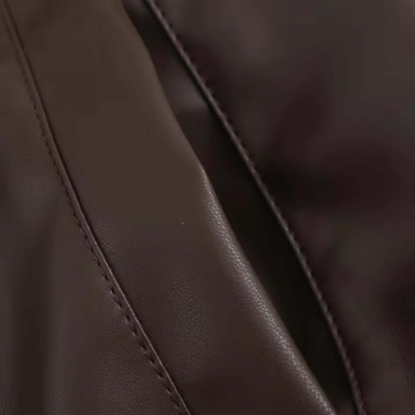Classic Ladies Fake Leather Biker Jacket