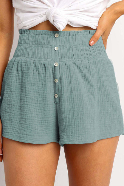 Comfortable Women's Relaxed Fit High Waisted Shorts - Luxivelle