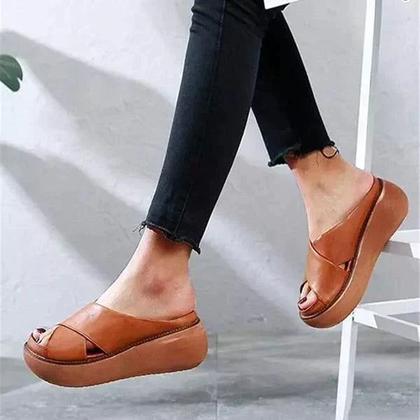 Ladies Buckle Strap Sandals