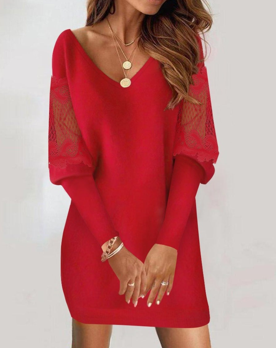 Stylish Ladies Dress, Beautiful Lace Detail