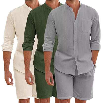 Comfortable Summer Shorts Shirt Combo Set