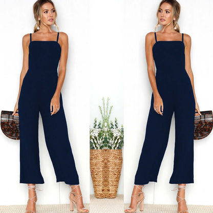 Sexy Strapless Wide Leg Romper - Luxivelle