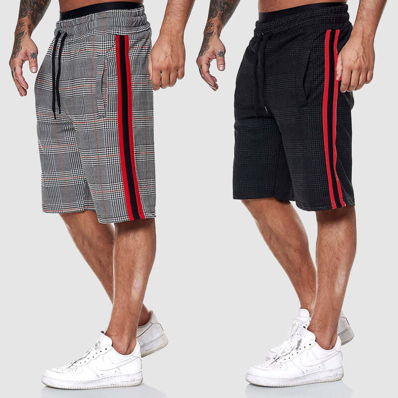 Casual Checked Waist Shorts for Men