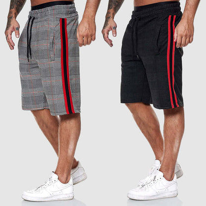 Casual Checked Waist Shorts for Men