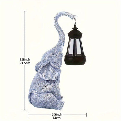 Outdoor Elephant Solar Powered Yard Light