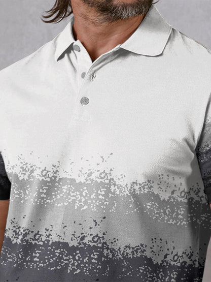 Breathable Mens Polo Shirt UV Protection