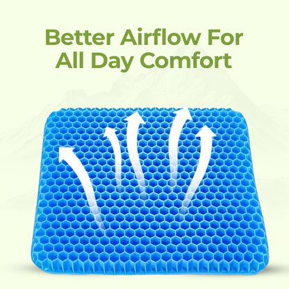 Ergonomic Memory Foam Chair Cushion for Back Support