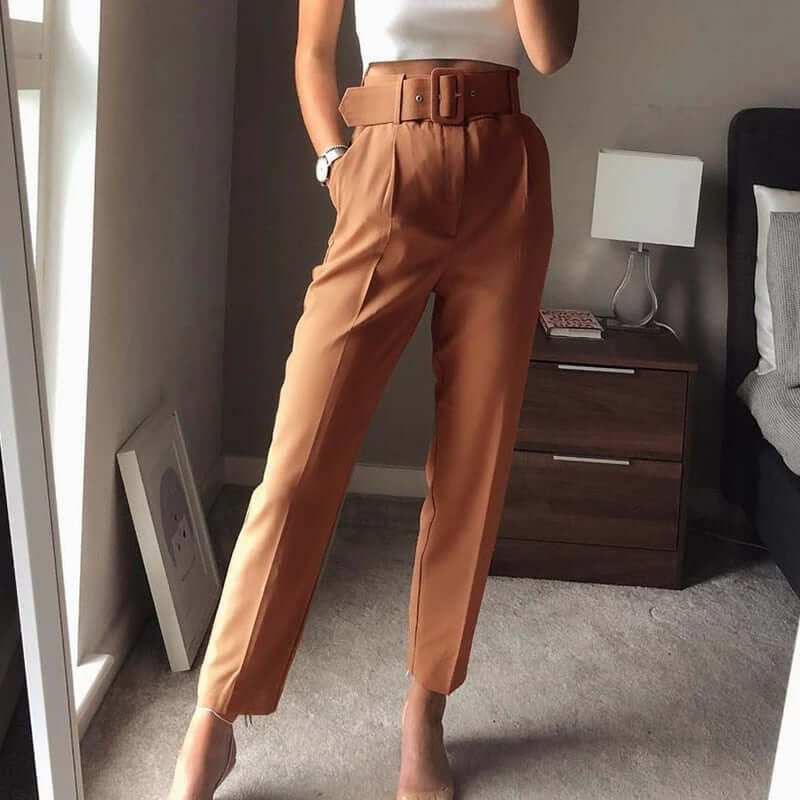 Comfortable Waist Jeans with Free Belt - Luxivelle