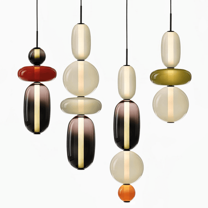 Vibrant Glass Drop Ceiling Light