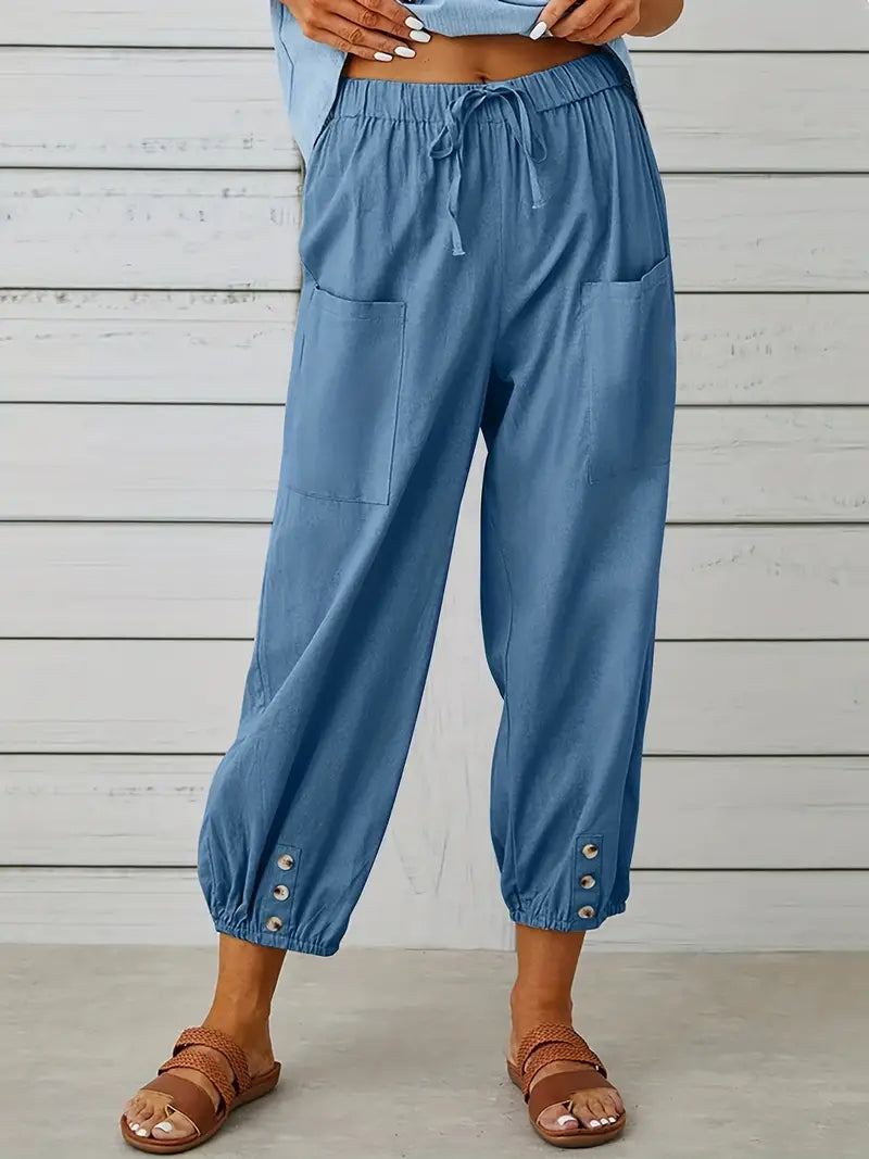 Ladies Comfort Fit Straight Leg Pants