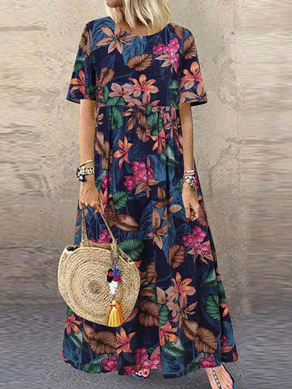 Vibrant Long Sleeve Beach Sundress
