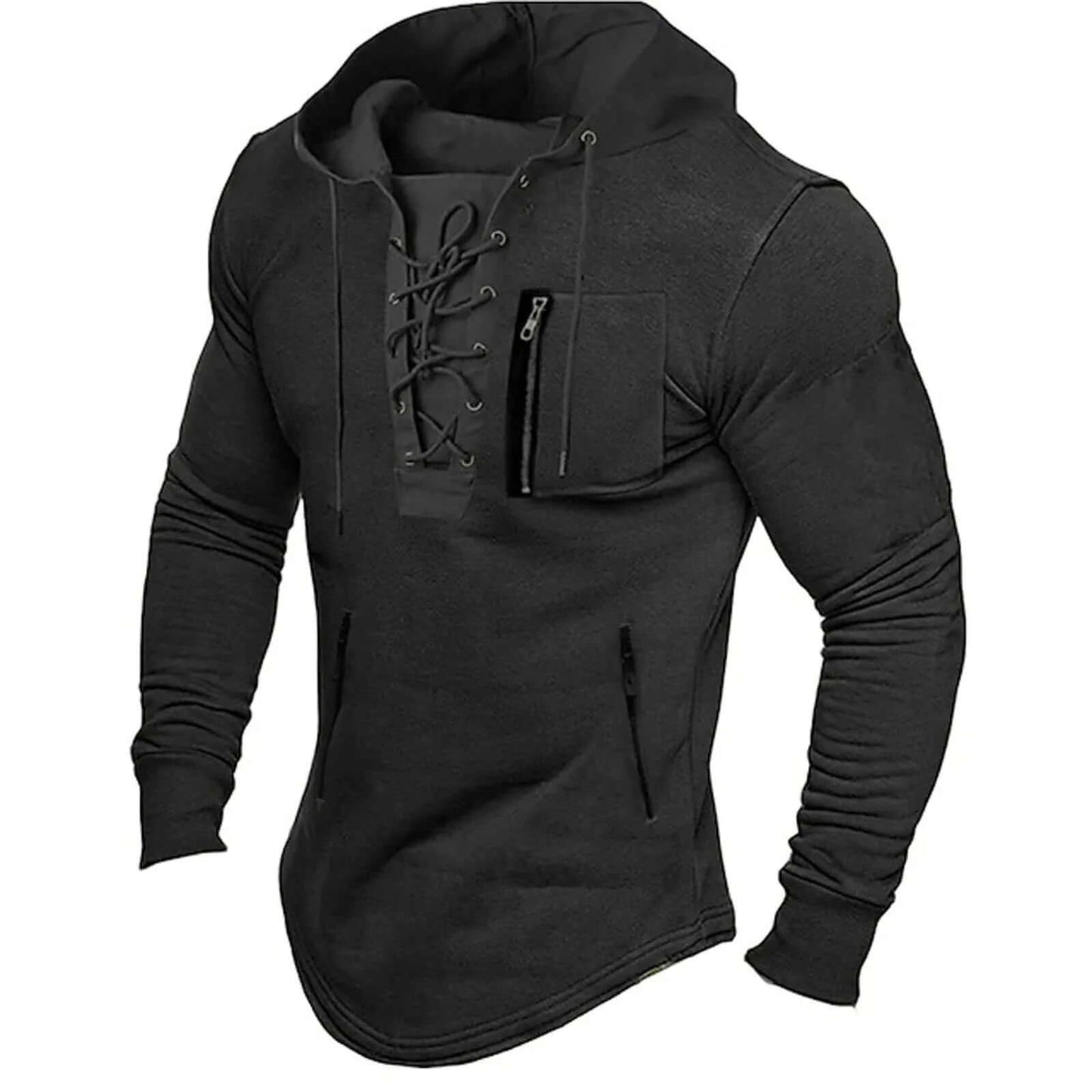Classic Mens Relaxed Fit Hooded Sweatshirt