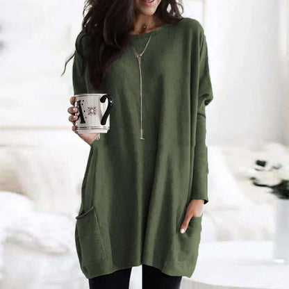 Large Soft Women's Crew Neck Sweater