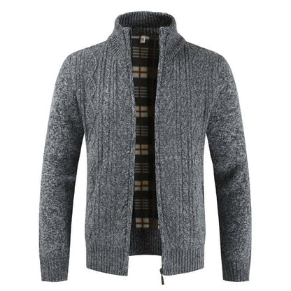 Warm Zip Up Cardigan Sweater