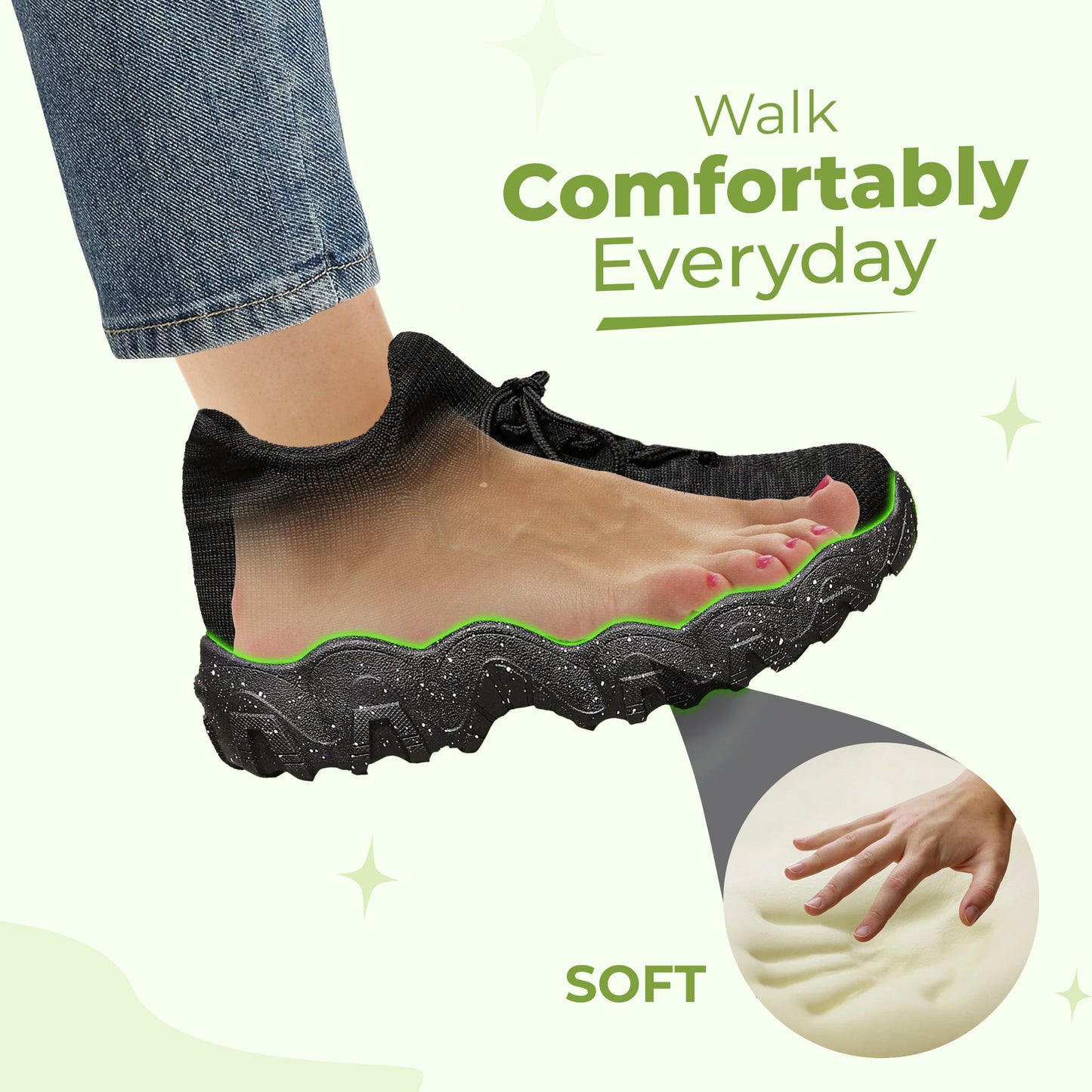 Soft Everyday Walking Shoes - Ultra Comfortable Fit