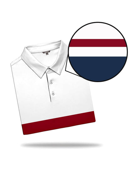 Cool Navy Mens Polo Shirt UV Protection