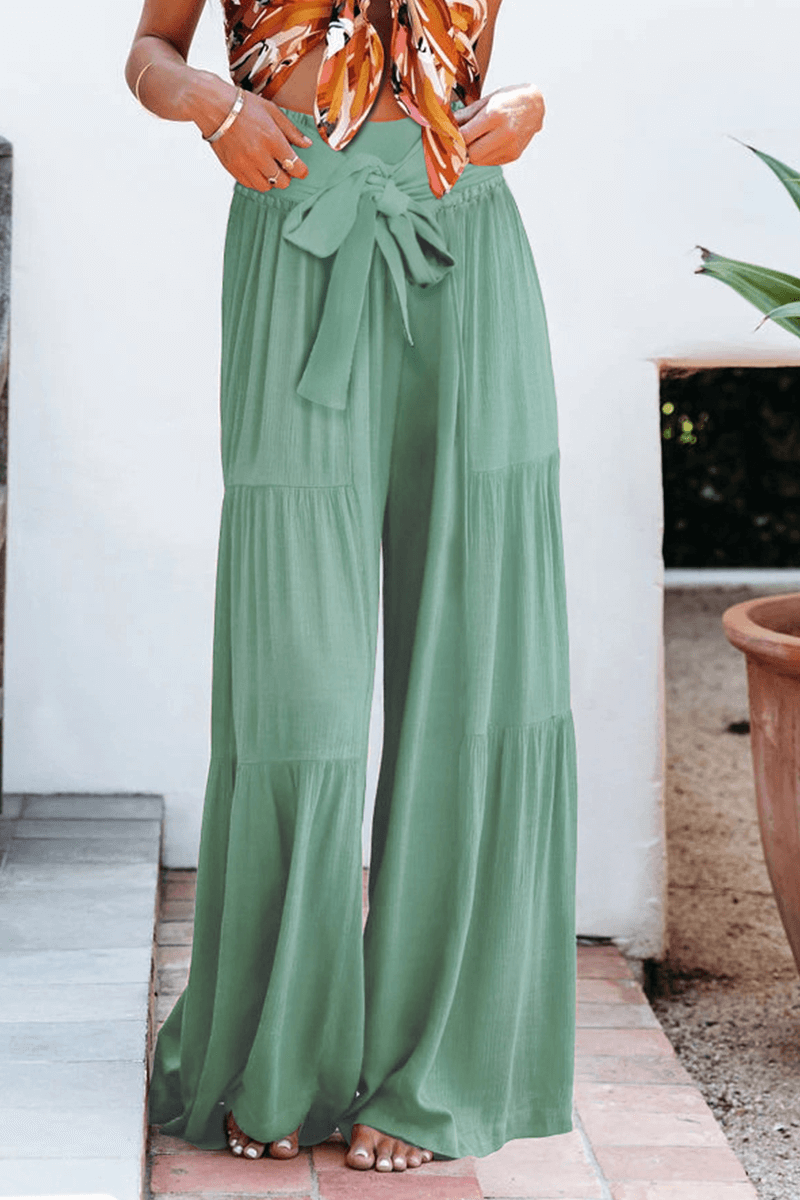 Comfortable Women's Relaxed Fit Wide Leg Trousers