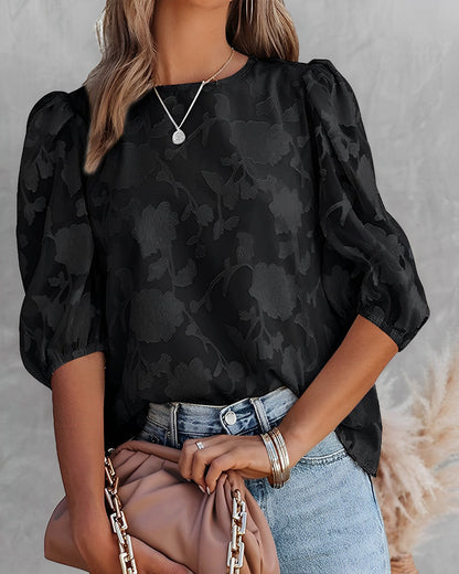 Ladies' Top with Ruffled Sleeve