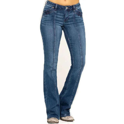 Ladies Wide Leg Jeans