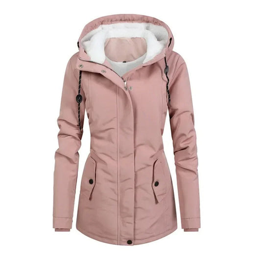 Christin | Waterproof long coat with hood