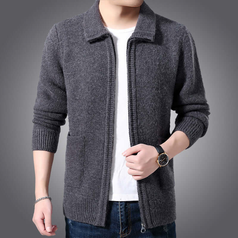 Men's Classic Zip Up Sweater