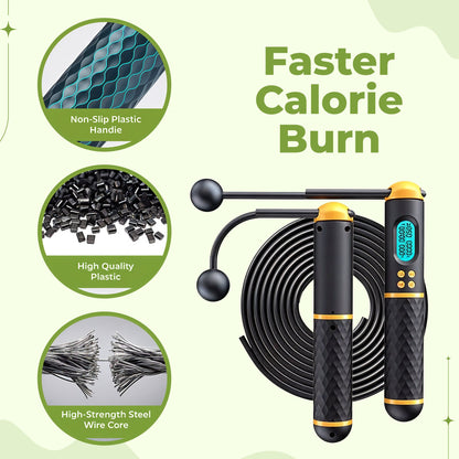 Smart Fitness Jump Rope with Digital Counter