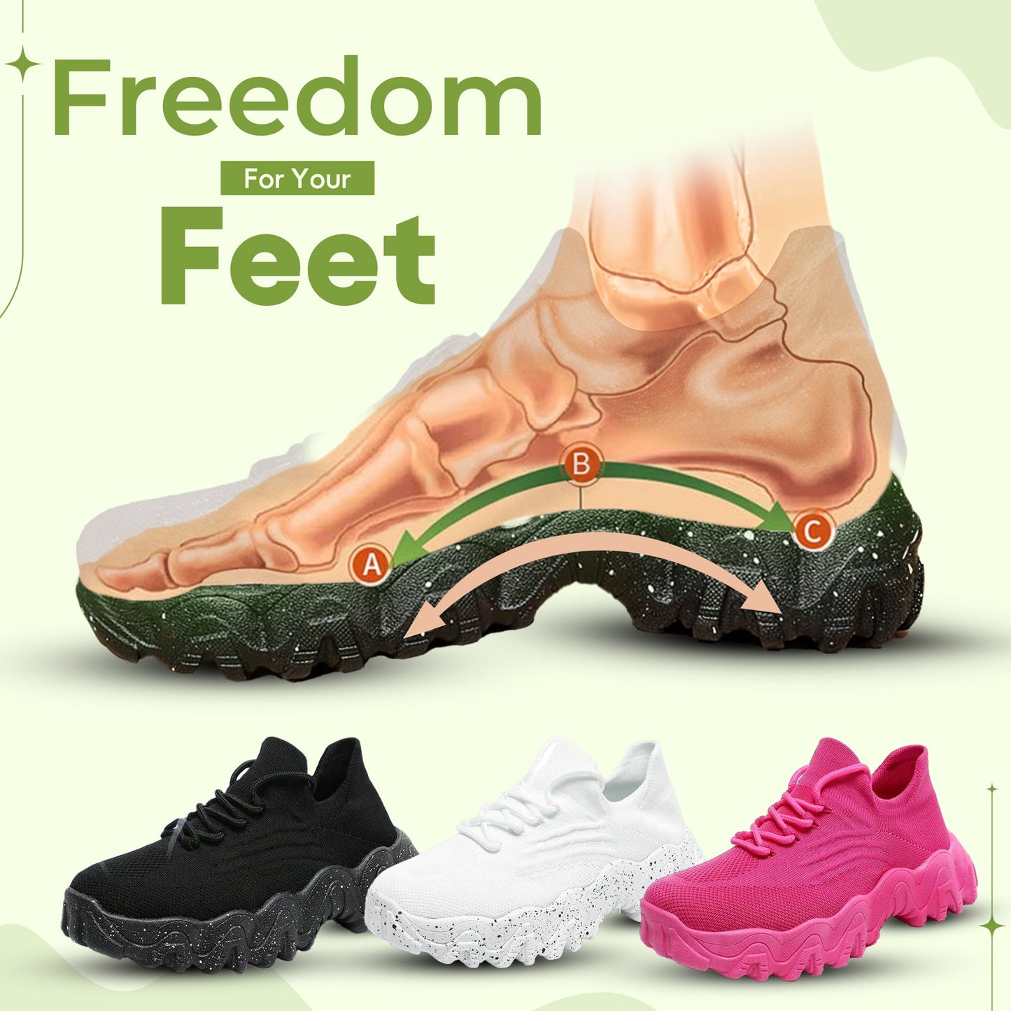 Soft Everyday Walking Shoes - Ultra Comfortable Fit