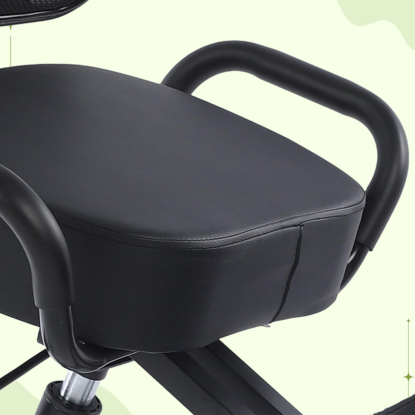Ergonomic Desk Chair with Lumbar Support - Stool with Wheels