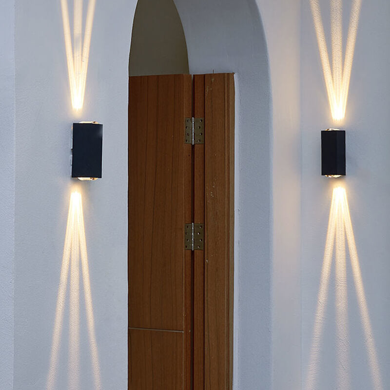 Weatherproof LED Exterior Wall Lamp – Silver Aluminium Light