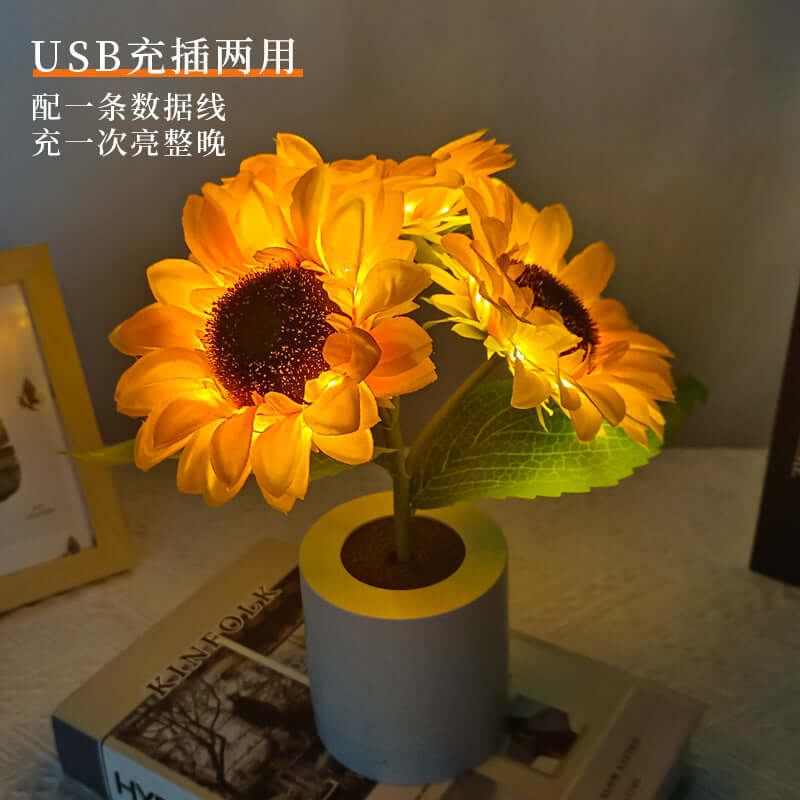 Bright Floral Desk Light