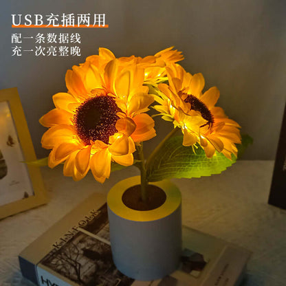 Bright Floral Desk Light
