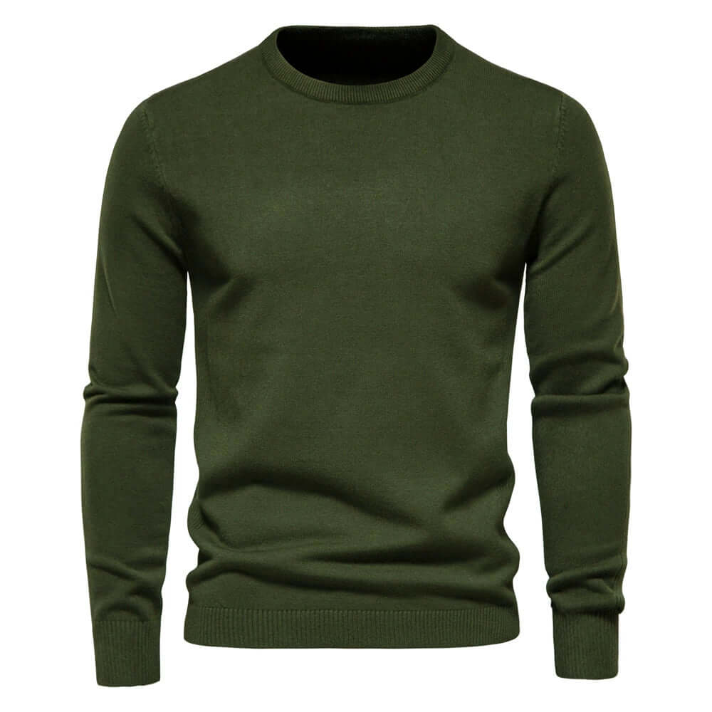 Cozy Men's Winter Sweater - Soft Crew Neck Pullover