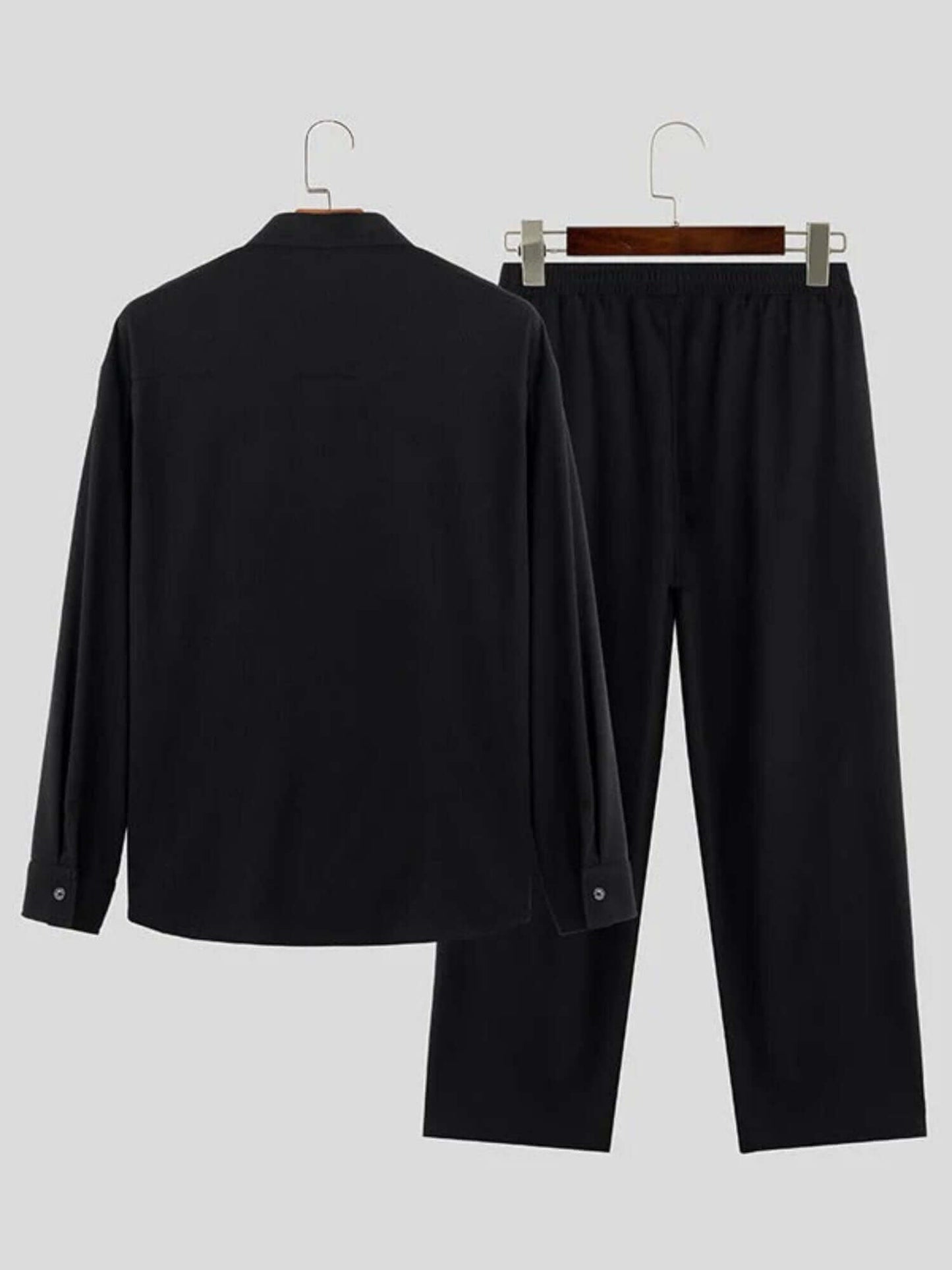 Comfortable Men's Lounge Pants Shirt Set