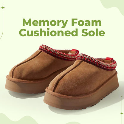 Comfy Warm Slippers for Women with Memory Foam