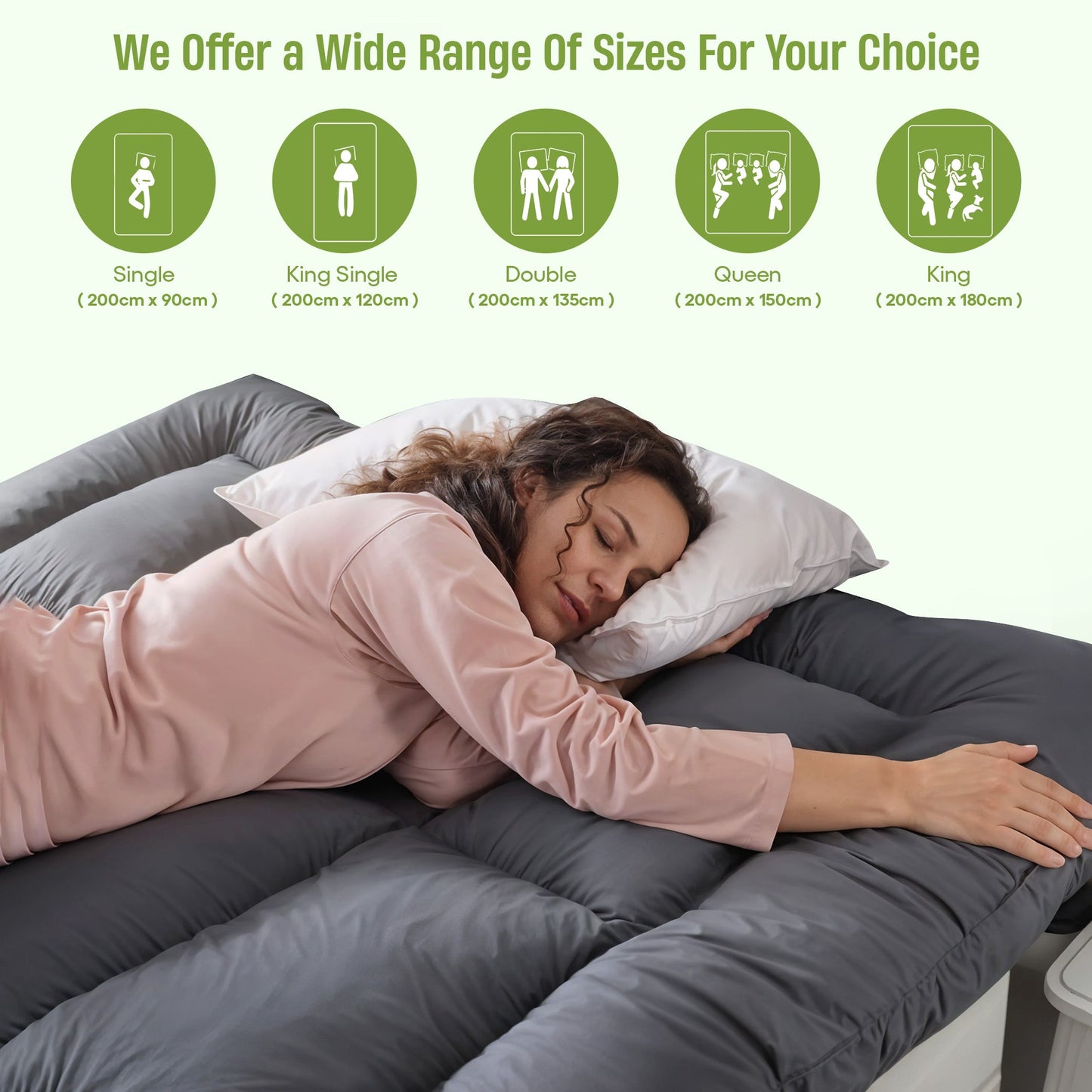 Premium Bed Mattress Topper for Deep Sleep Comfort