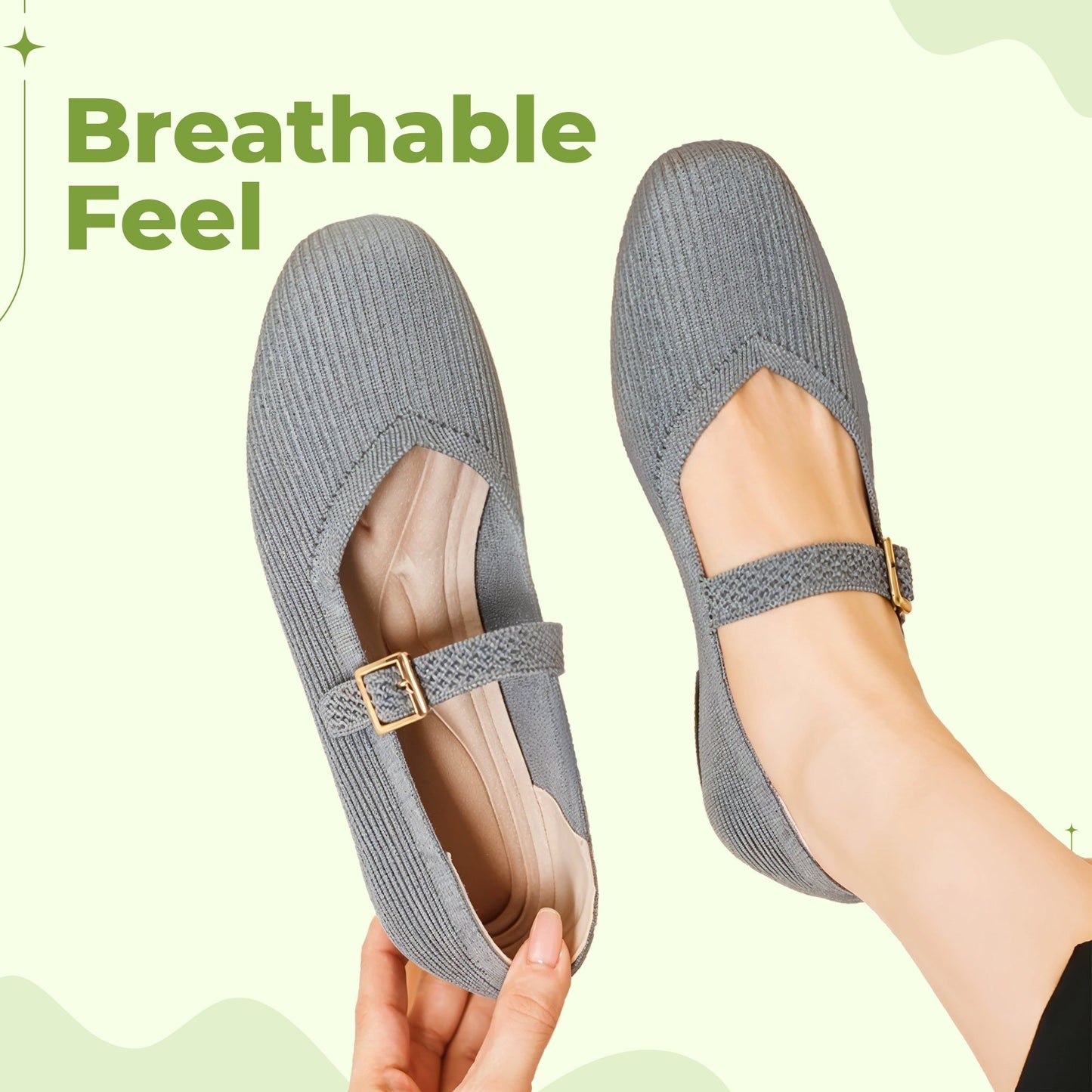 Comfortable Flat Square Toe Sandals