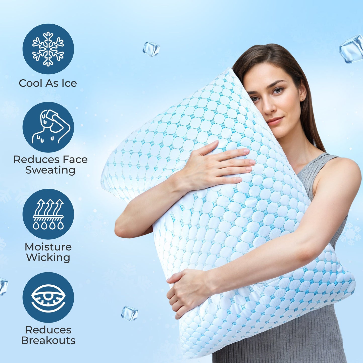 Cool Gel Pillow for Back Pain Relief