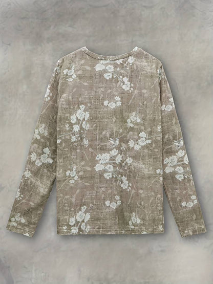 Ladies' Classic Flower Pattern Shirt