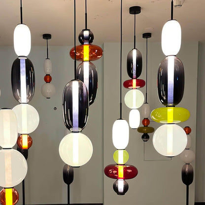Vibrant Glass Drop Ceiling Light
