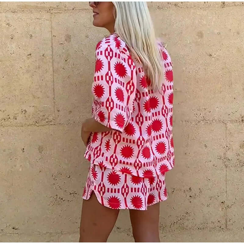 Trendy Graphic Matching Outfit Set