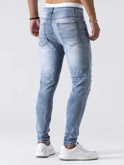 Trendy Distressed Slim Fit Jeans