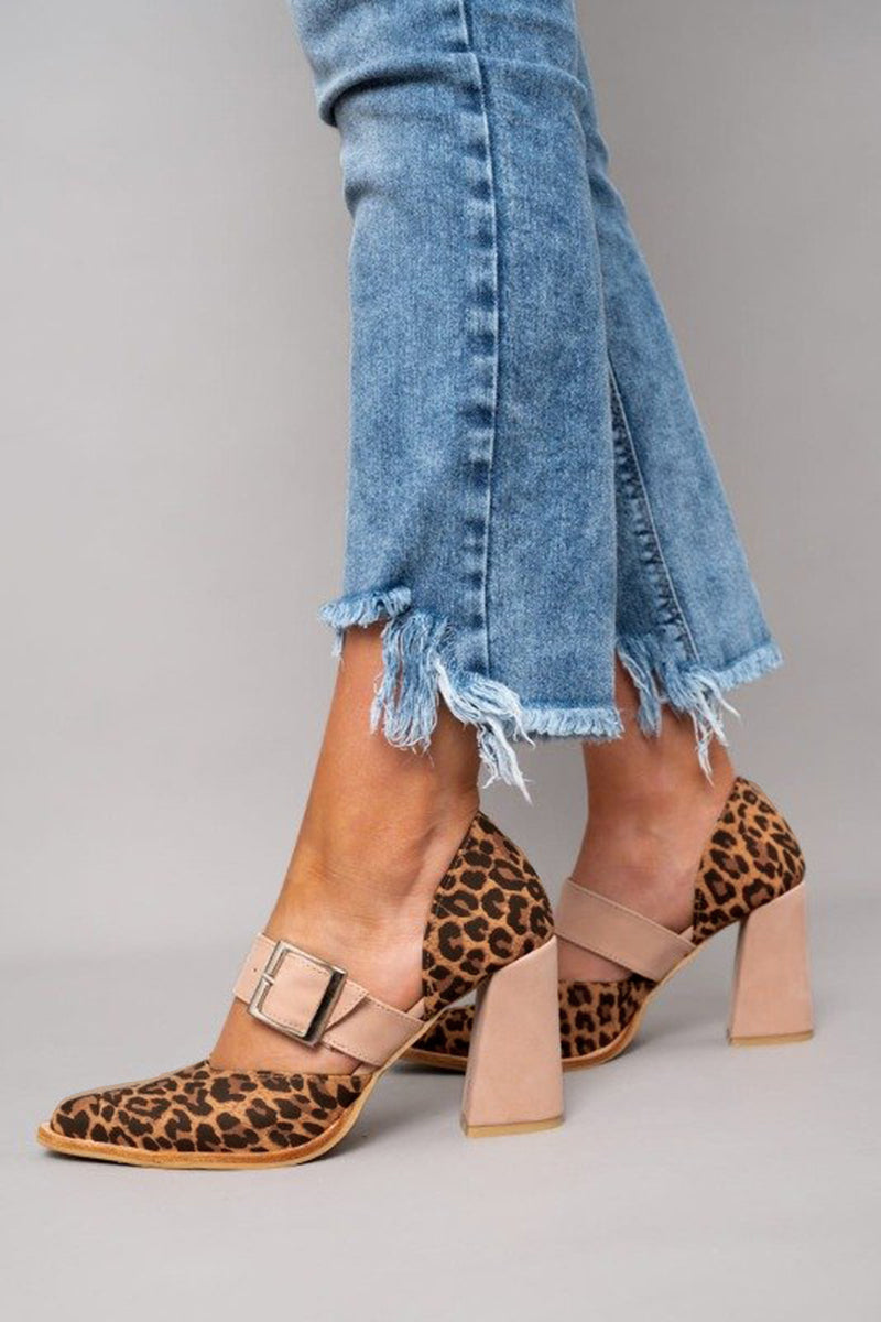 Wild Leopard Soft Ankle Sandals