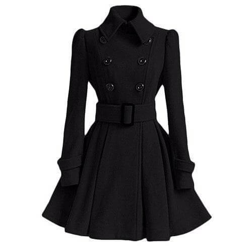 Ladies Water Resistant Parka Trench Coat