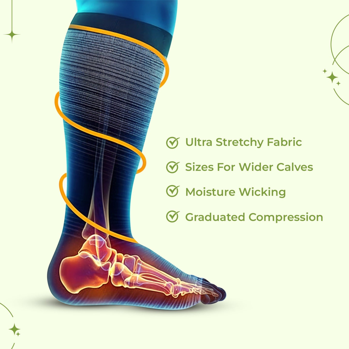 Plus Size Support Socks