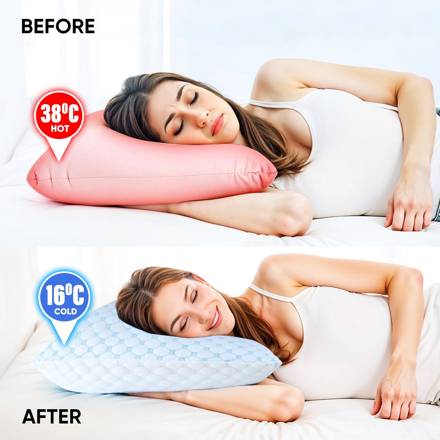 Cool Gel Pillow for Back Pain Relief