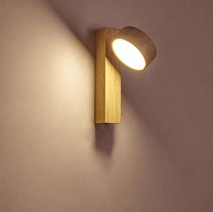 Adjustable Natural Wood LED Wall Light - Luxivelle