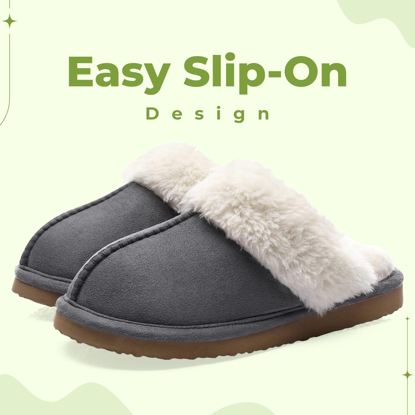 Soft Suede Wool Slippers