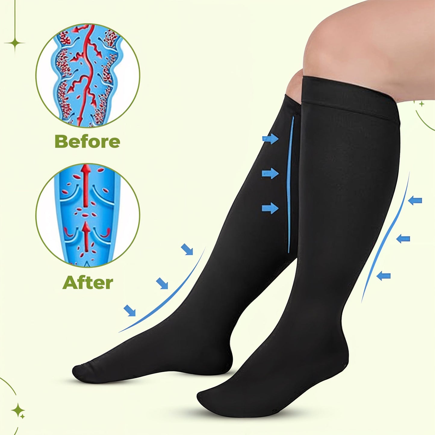 Plus Size Support Socks