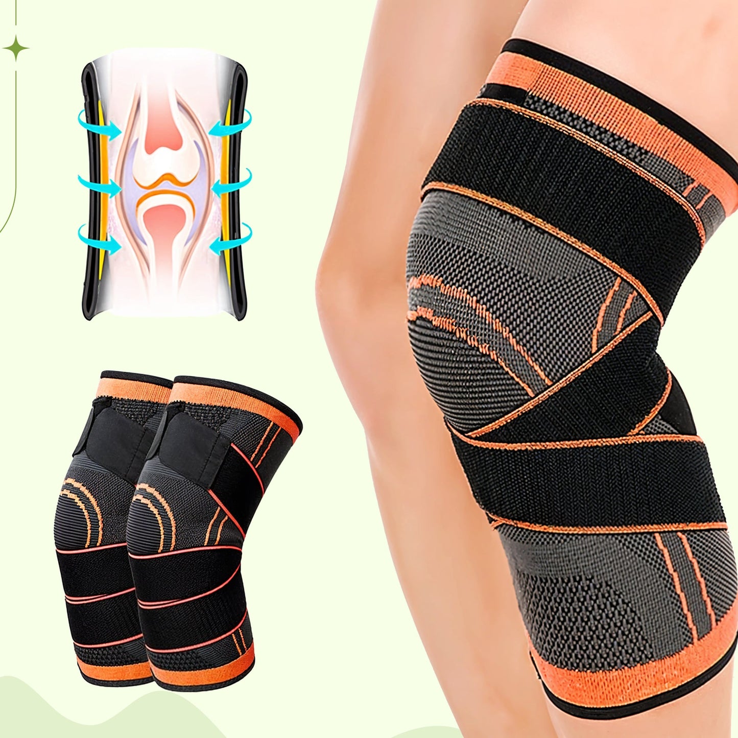 Neoprene Knee Sleeve for Running and Sports Support