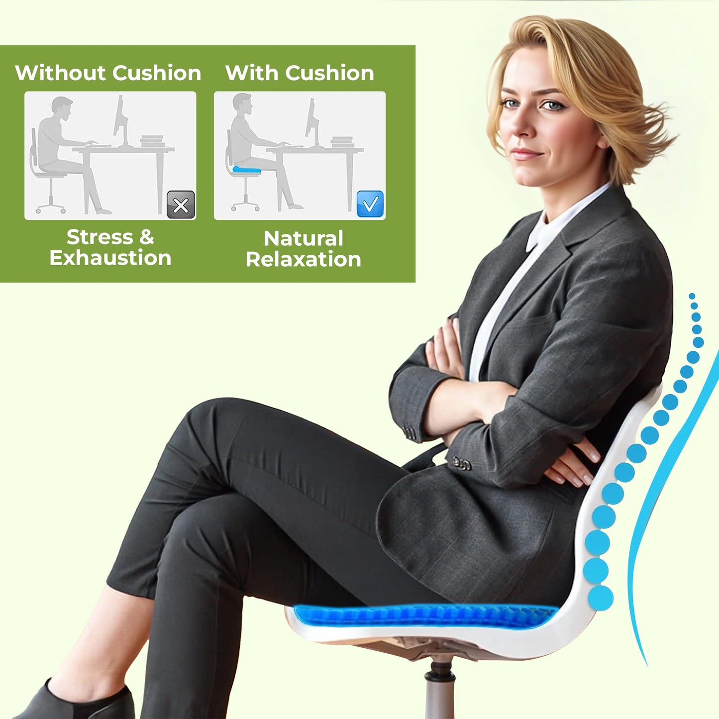 Comfortable Mesh Chair Seat Pad Cushion